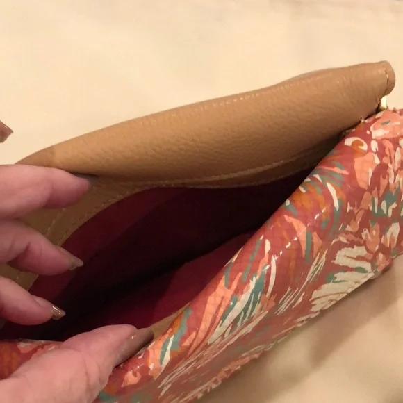 HAMMITT DILLON SMALL CLUTCH/SHOULDER/CB Garden Party Pink + 5 NORTH WALLET NWT - Picture 8 of 16